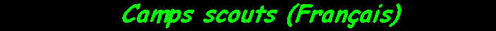 Camps scouts
